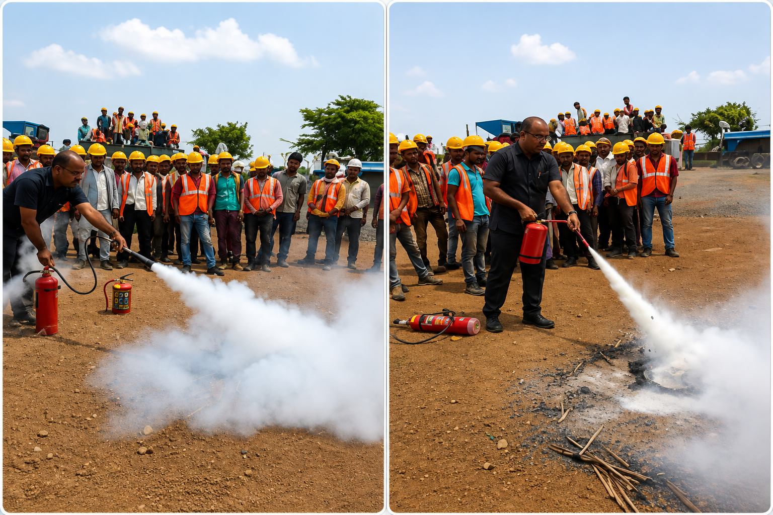 Fire Training at 127 MW Pavagada Electrical Project
